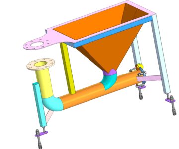 3D модель Бункер удаления отходов кишпакетов