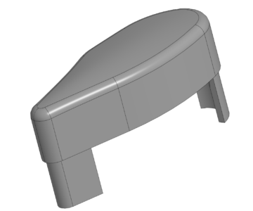 3D модель Заглушка багажника рено дастер