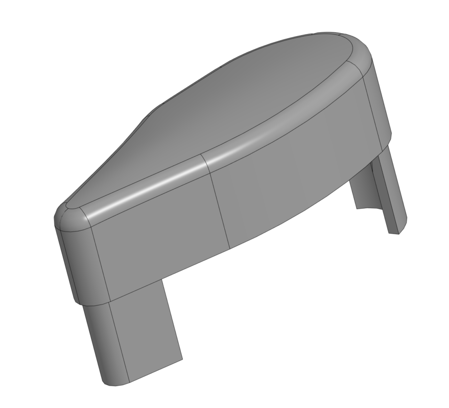 3D модель Заглушка багажника рено дастер