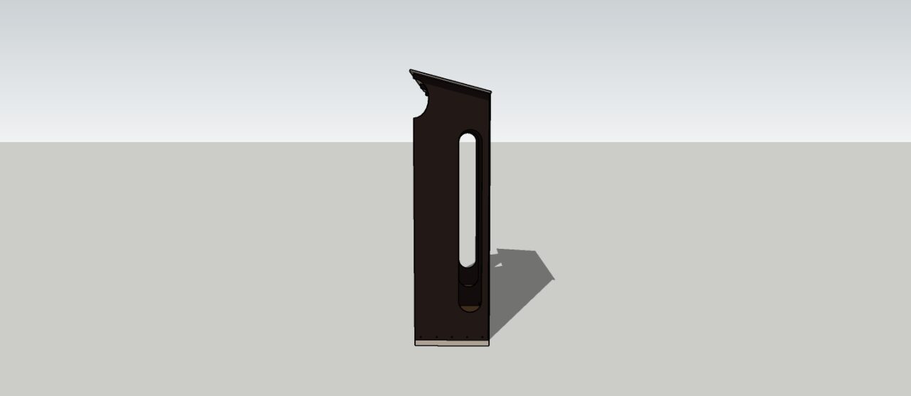 3D модель Дровница 1500x500x1800мм