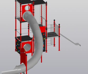 3D модель Детский игровой комплекс 10610х5375х5290.