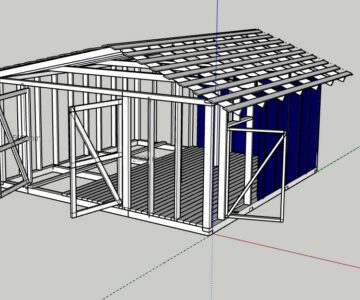 3D модель Каркас(постройка) 6000х6000х3000