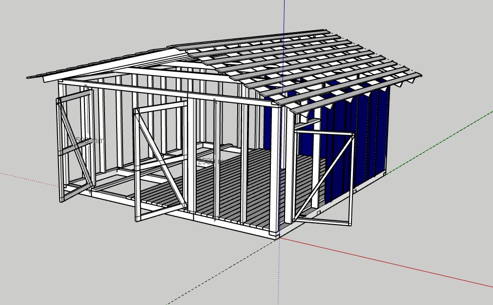 3D модель Каркас(постройка) 6000х6000х3000
