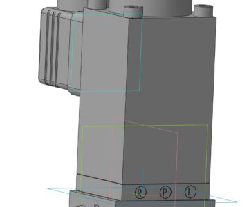 3D модель Клапан WH1F-24G HAWE Hydraulik
