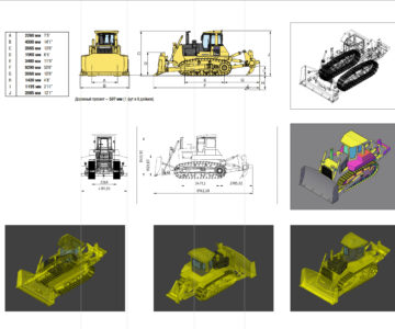3D модель 3D модель Komatsu D275A