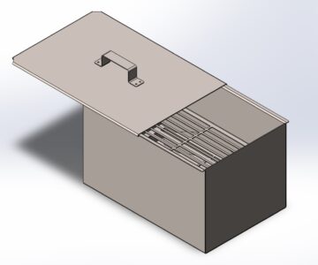 3D модель Коптильня для рыбы/мяса 450х300х270мм