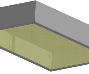 3D модель Козырёк для внутренней подсветкой