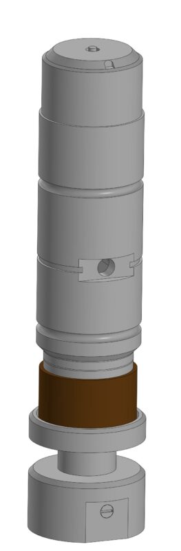 3D модель Модифицированный корпус под инструмент круг D-3мм для координатно револьверного станка ОЦКО126ф4