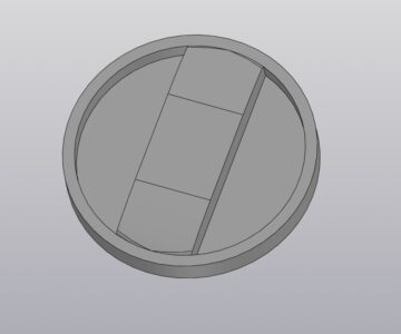 3D модель Крышка (заглушка) крепления щетки ручной подметательной машины Karcher