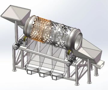3D модель Машина для сортировки картофеля по размеру
