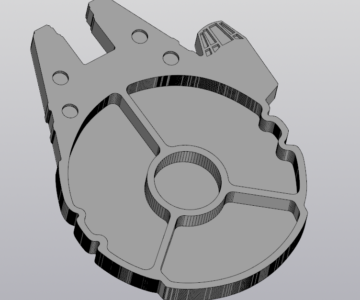 3D модель Менажница Millenium Falcon (+Форма для заливки)