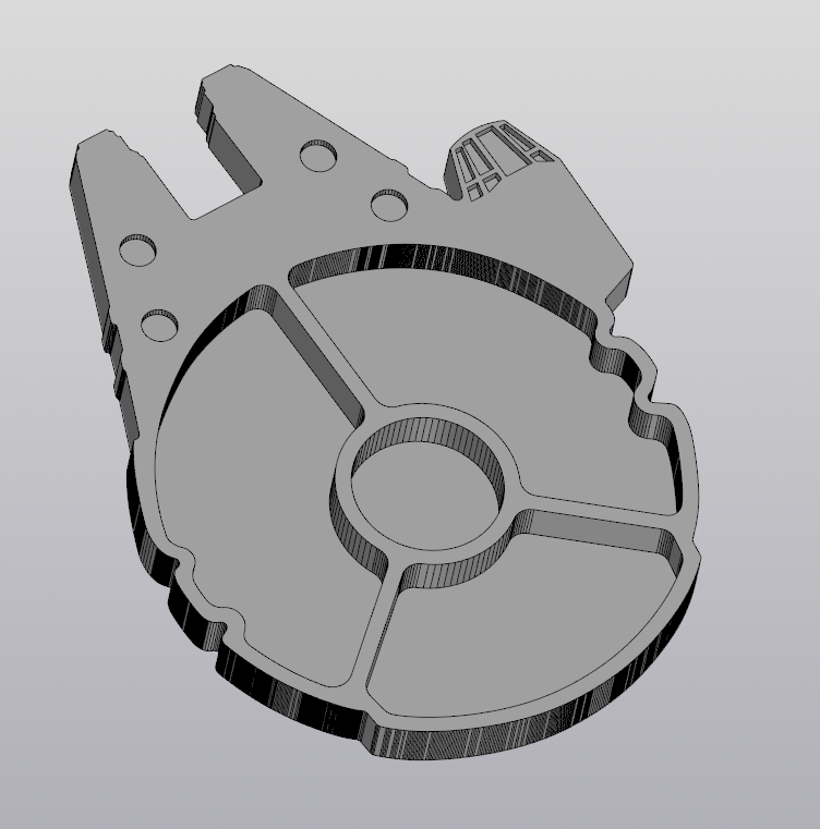 3D модель Менажница Millenium Falcon (+Форма для заливки)