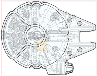 3D модель Менажница Millenium Falcon (+Форма для заливки)