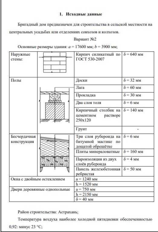 Чертеж Проектирование систем отопления и вентиляции бригадного дома с применением малой гидроэнергетической установки в г. Астрахань