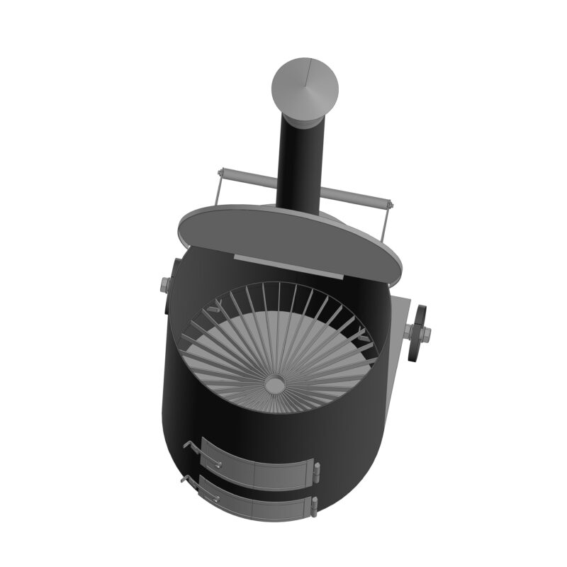 3D модель Печь для сжигания мусора V200