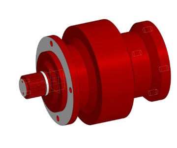 3D модель Планетарный редуктор ГПР-Ф-М-500-10