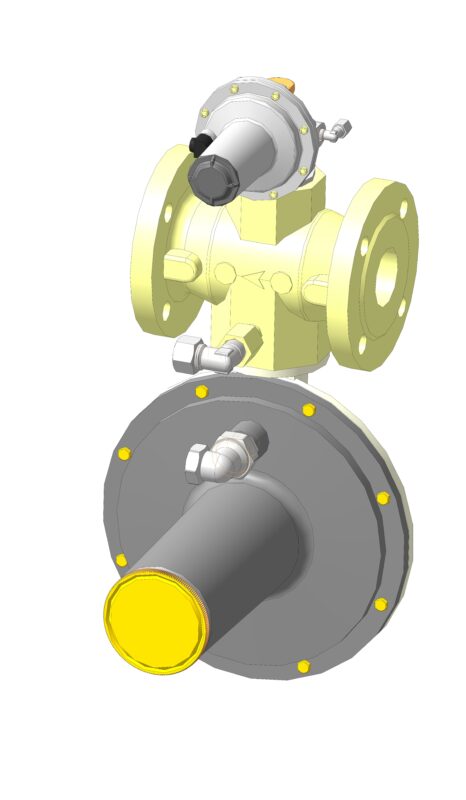 3D модель Регулятор давления газа Francel Regal 3 HP