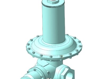 3D модель Регулятор давления газа Dresser Actaris (Itron) RBE 1822