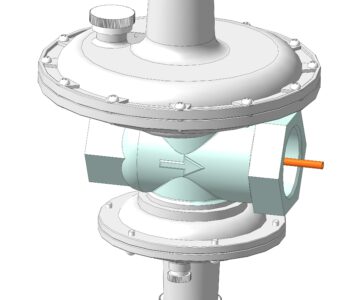 3D модель Регулятор давления газа Dresser Actaris (Itron)RBI 2612
