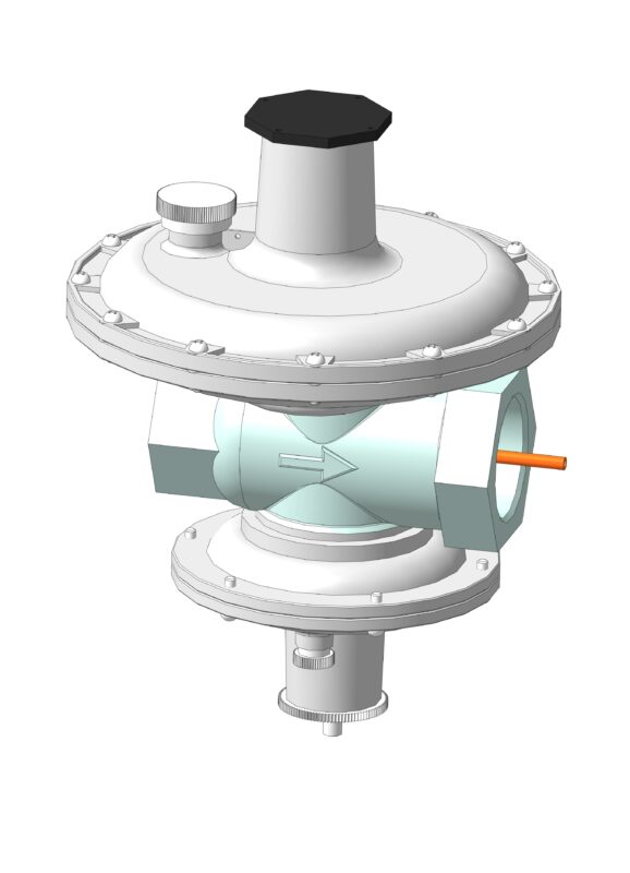 3D модель Регулятор давления газа Dresser Actaris (Itron)RBI 2612