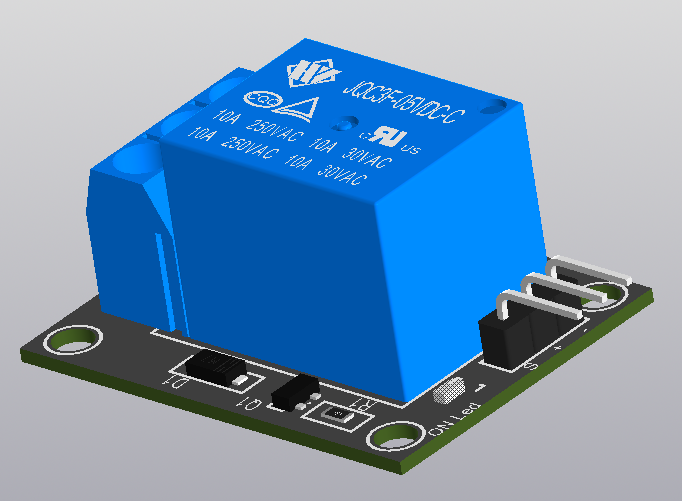 3D модель Реле 5V-DC