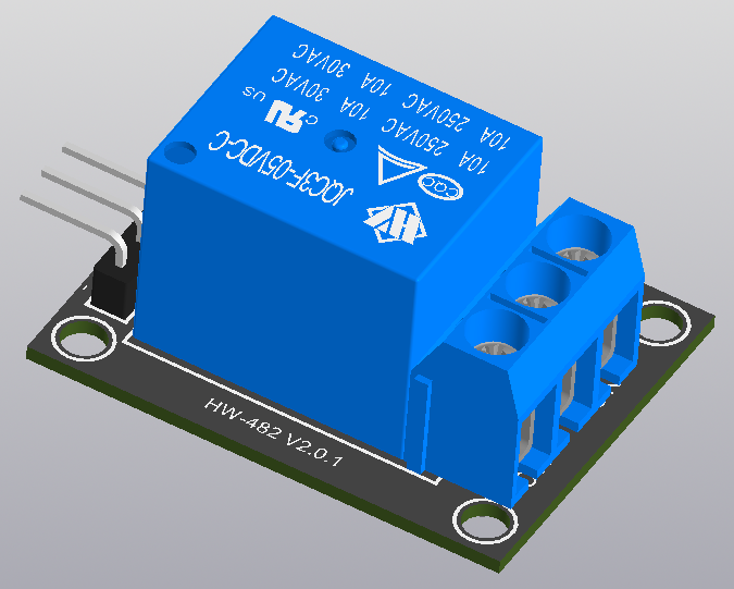 3D модель Реле 5V-DC