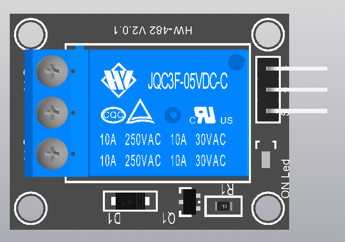 3D модель Реле 5V-DC
