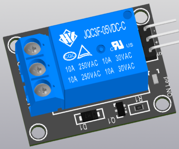 3D модель Реле 5V-DC