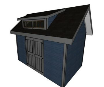 3D модель Садовый домик 2,5х4м с кукушкой
