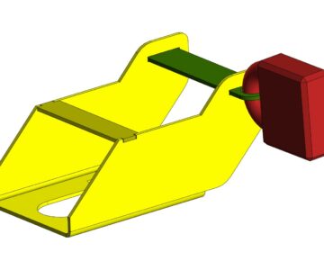 3D модель Противоугонное устройство для легкового прицепа