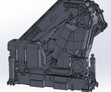 3D модель Гидроманипулятор КМУ FASSI F660
