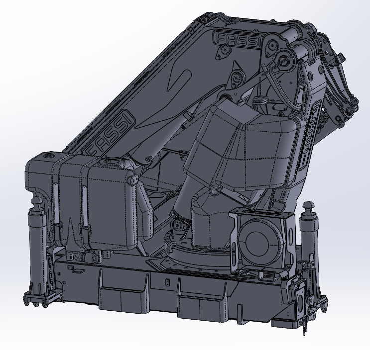 3D модель Гидроманипулятор КМУ FASSI F660
