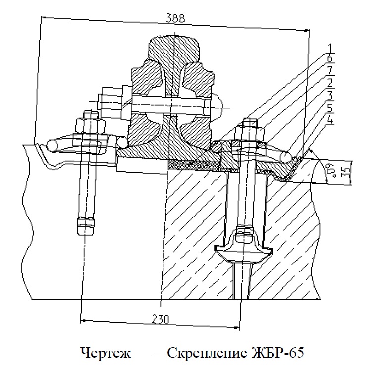 3D модель Скрепление ЖБР-65