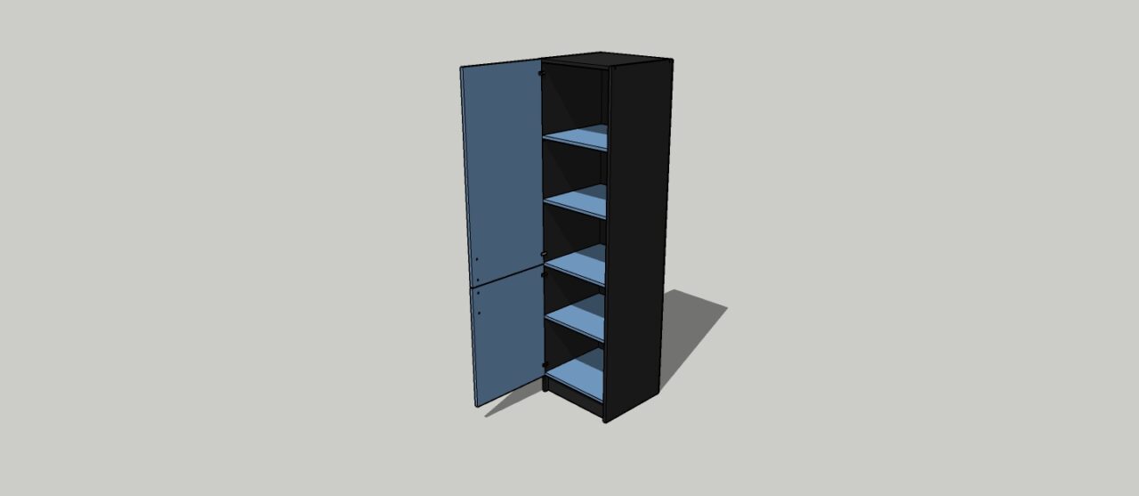 3D модель Шкаф 550x500x2100