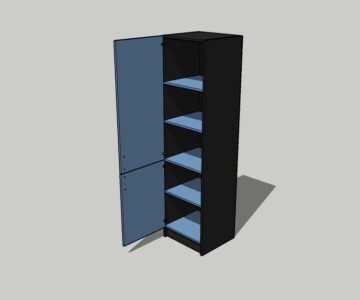 3D модель Шкаф 550x500x2100