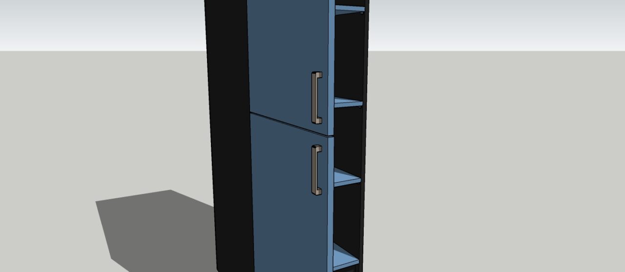3D модель Шкаф 550x500x2100