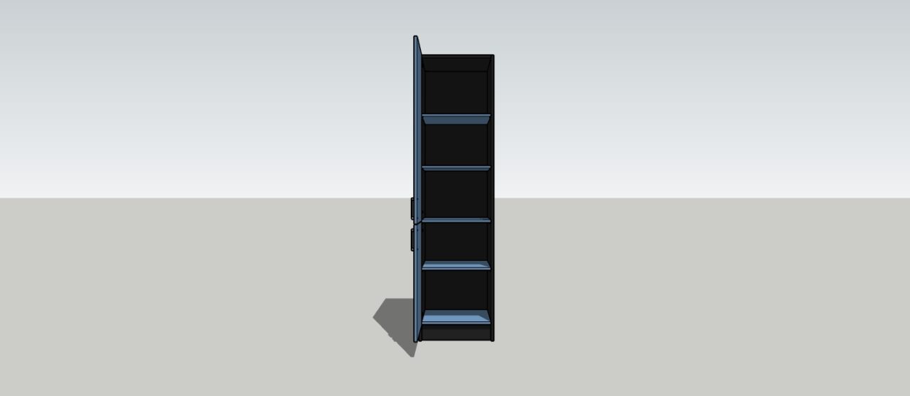 3D модель Шкаф 550x500x2100