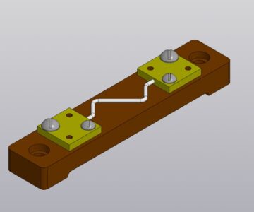 3D модель Шунт 75ШСМ.М-5-М3-1 ТУ 4229-020-34988566-2008