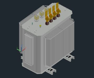 3D модель Трансформатор ТМГ-1000