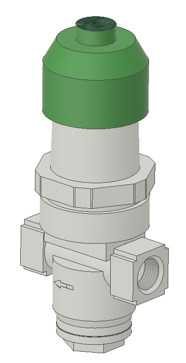 3D модель Регулятор давления АСТА Д541 (G1/2)