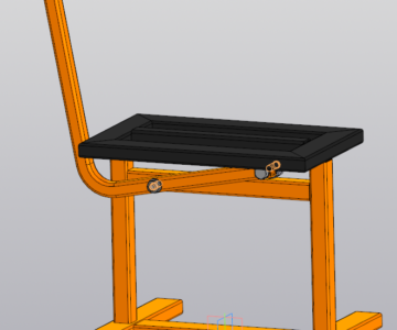 3D модель Стойка подъемная под мотоцикл