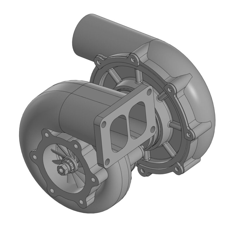 3D модель Турбокомпрессор ТКР-100