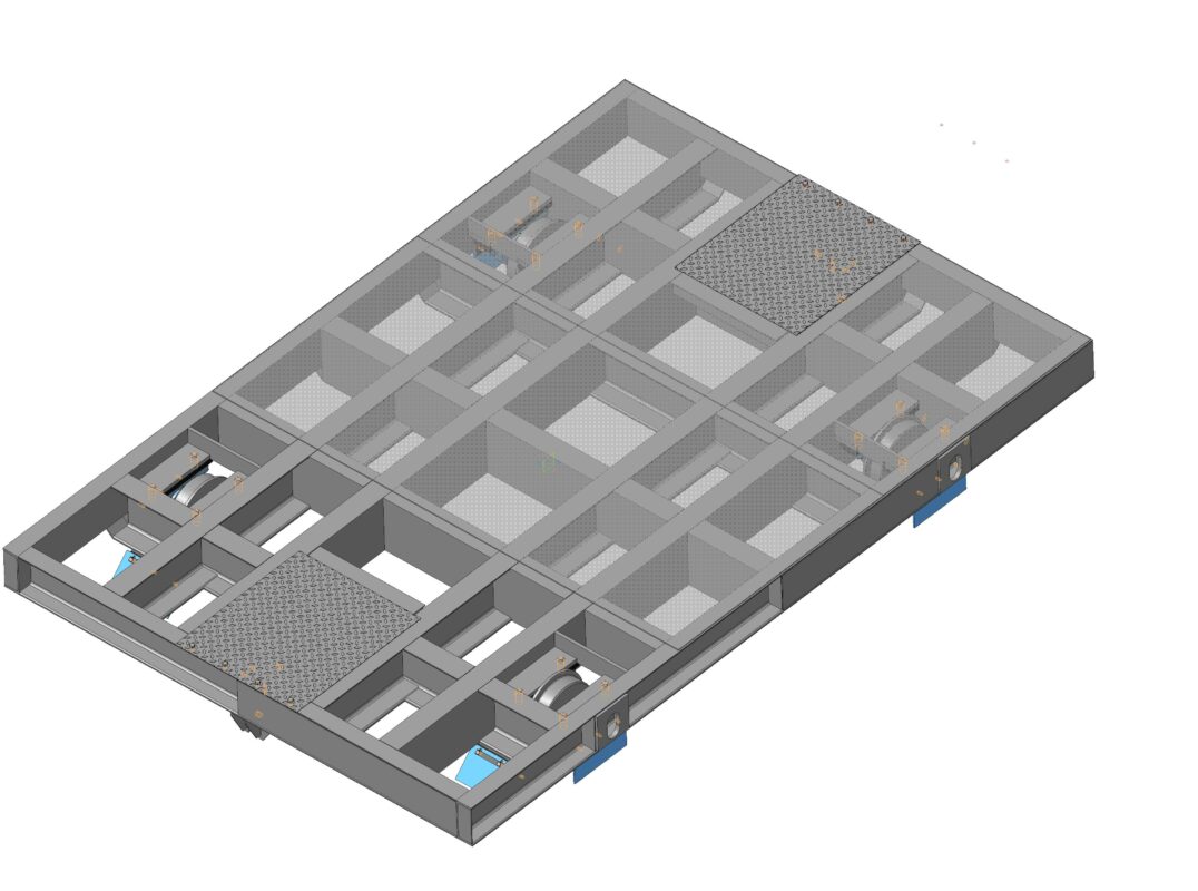 3D модель ТТМ-15(2х3) - Тележка 15,0т