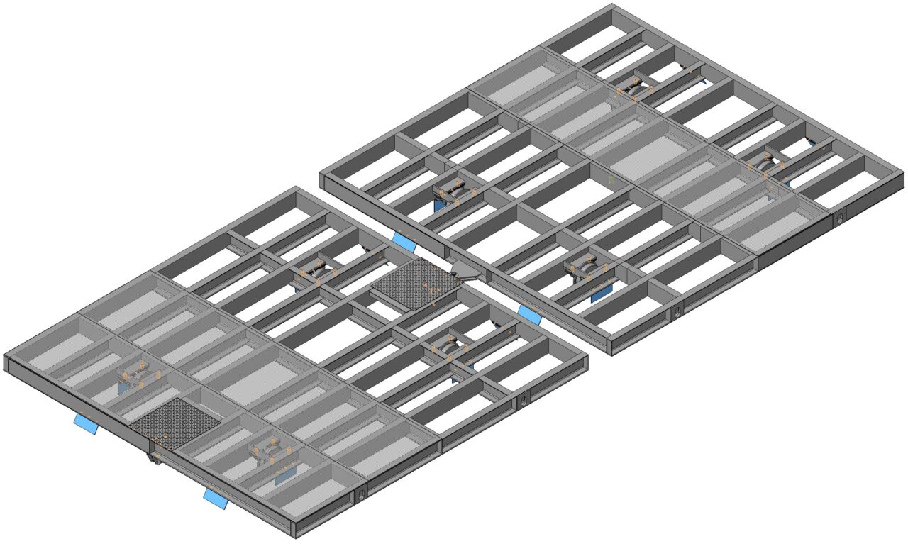 3D модель ТТМ-3,5+3,5(3,5х3,5) - Тележка 7,0т