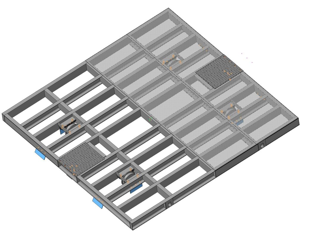 3D модель ТТМ-3,5+3,5(3,5х3,5) - Тележка 7,0т