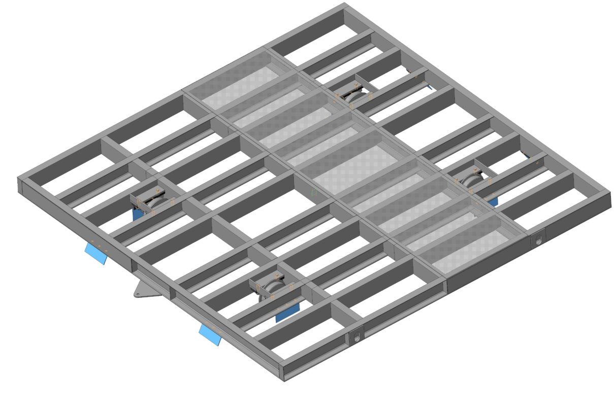 3D модель ТТМ-3,5+3,5(3,5х3,5) - Тележка 7,0т