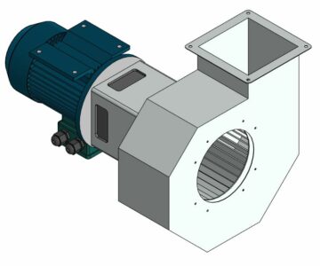 3D модель Вентилятор жаростойкий СЦ-200 левое исполнение