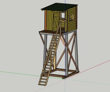 3D модель Вышка егеря