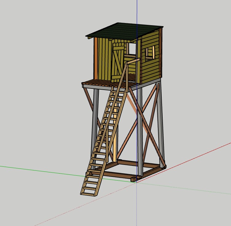3D модель Вышка егеря