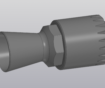 3D модель Дульный компенсатор пулемёта MG-34
